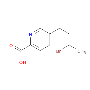 2-Pyridinecarboxylic acid, 5-(3-bromobutyl)-
