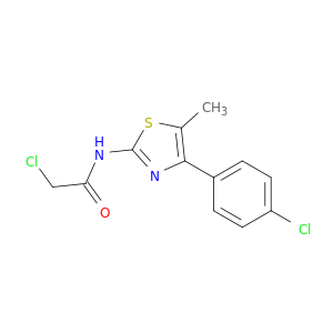 2-氯-N-[4-(4-氯苯基)-5-甲基-2-噻唑基]乙酰胺