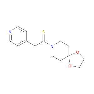 1,4-Dioxa-8-azaspiro[4.5]decane, 8-[2-(4-pyridinyl)-1-thioxoethyl]-