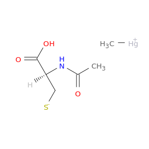 (2R)-2-acetamido-2-carboxy-ethanethiolate; methylmercury