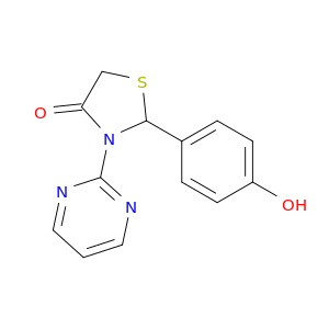 4-Thiazolidinone, 2-(4-hydroxyphenyl)-3-(2-pyrimidinyl)-