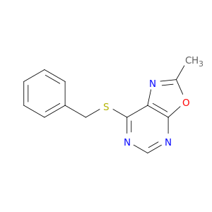 Oxazolo[5,4-d]pyrimidine,2-methyl-7-[(phenylmethyl)thio]-