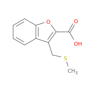 3-[(甲基硫烷基)甲基]-1-苯并呋喃-2-羧酸