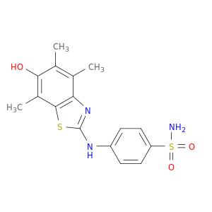 Benzenesulfonamide,4-[(6-hydroxy-4,5,7-trimethyl-2-benzothiazolyl)amino]-