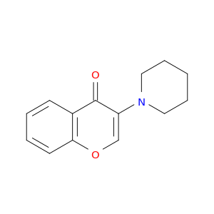 4H-1-Benzopyran-4-one, 3-(1-piperidinyl)-