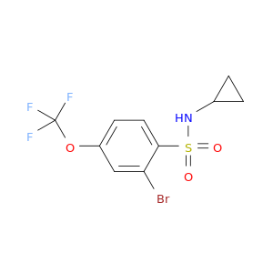 2-Bromo-N-cyclopropyl-4-(trifluoromethoxy)benzenesulfonamide