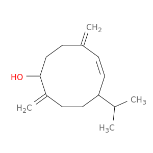 5-Cyclodecen-1-ol, 4,10-bis(methylene)-7-(1-methylethyl)-