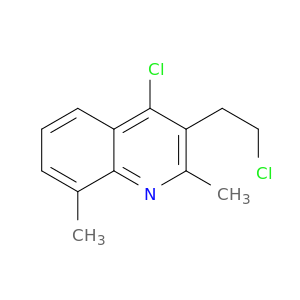 Quinoline, 4-chloro-3-(2-chloroethyl)-2,8-dimethyl-