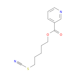 3-Pyridinecarboxylicacid, 5-thiocyanatopentyl ester