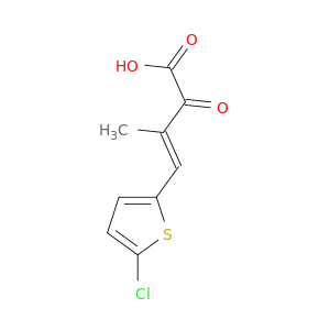 3-Butenoic acid, 4-(5-chloro-2-thienyl)-3-methyl-2-oxo-, (3E)-