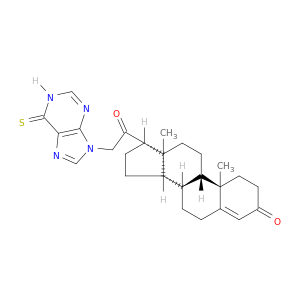 10,13-DIMETHYL-17-[2-(6-SULFANYLIDENE-3H-PURIN-9-YL)ACETYL]-1,2,6,7,8,9,11,12,14,15,16,17-DODECAHYDROCYCLOPENTA[A]PHENANTHREN-3-ONE