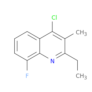 4-chloro-2-ethyl-8-fluoro-3-methylquinoline
