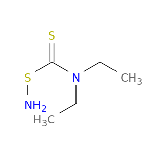 Thiohydroxylamine, S-[(diethylamino)thioxomethyl]-