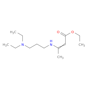 2-Butenoic acid, 3-[[3-(diethylamino)propyl]amino]-, ethyl ester