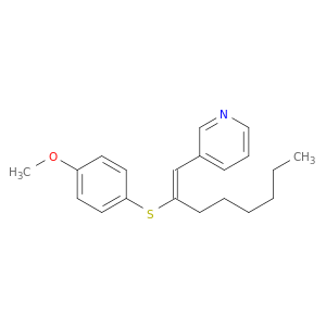 Pyridine, 3-[(1Z)-2-[(4-methoxyphenyl)thio]-1-octenyl]-