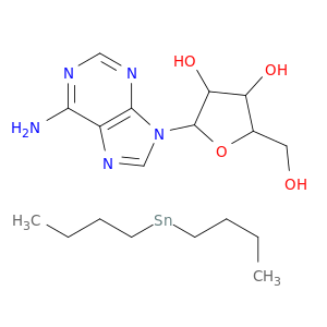2-(6-aminopurin-9-yl)-5-(hydroxymethyl)oxolane-3,4-diol; dibutyltin