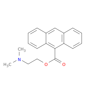 9-Anthracenecarboxylic acid, 2-(dimethylamino)ethyl ester