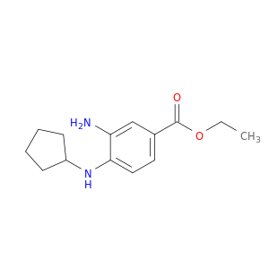 Benzoic acid, 3-amino-4-(cyclopentylamino)-, ethyl ester