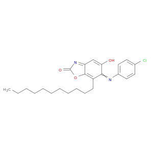 2(6H)-Benzoxazolone, 6-[(4-chlorophenyl)imino]-5-hydroxy-7-undecyl-