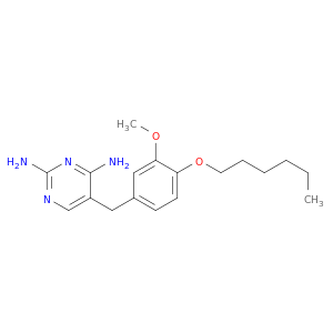 2,4-Pyrimidinediamine, 5-[[4-(hexyloxy)-3-methoxyphenyl]methyl]-
