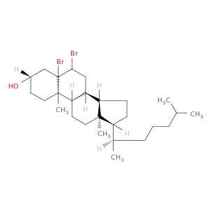 (3β)-5,6-二溴COOMOCHOLESTAN-3-OL
