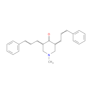4-Piperidinone, 1-methyl-3,5-bis(3-phenyl-2-propenylidene)-