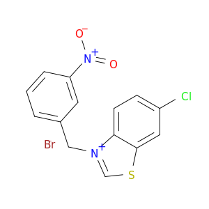 Benzothiazolium, 6-chloro-3-[(3-nitrophenyl)methyl]-, bromide