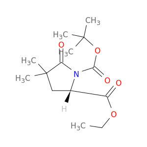 (S)-1-叔丁基 2-乙基 4,4-二甲基-5-氧代吡咯烷-1,2-二羧酸酯