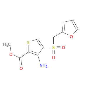 METHYL 3-AMINO-4-[(2-FURYLMETHYL)SULFONYL]THIOPHENE-2-CARBOXYLATE