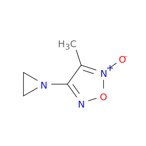 1,2,5-Oxadiazole, 3-(1-aziridinyl)-4-methyl-, 5-oxide