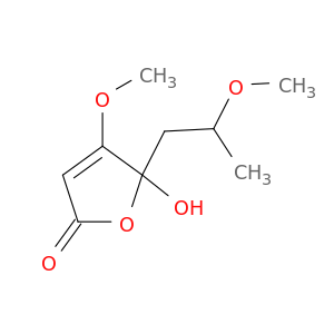 2(5H)-Furanone, 5-hydroxy-4-methoxy-5-(2-methoxypropyl)-