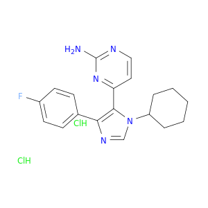 4-[1-环己基-4-(4-氟苯基)-1H-咪唑-5-基]-2-嘧啶胺盐酸盐