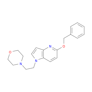 1H-Pyrrolo[3,2-b]pyridine, 1-[2-(4-morpholinyl)ethyl]-5-(phenylmethoxy)-