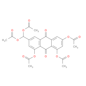 9,10-Anthracenedione, 1,3,8-tris(acetyloxy)-6-[bis(acetyloxy)methyl]-