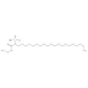 Docosanoic acid,2-sulfo-, 1-ethyl ester, sodium salt (1:1)