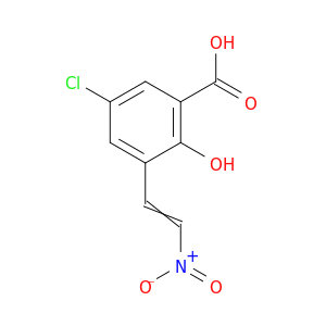 Benzoicacid, 5-chloro-2-hydroxy-3-(2-nitroethenyl)-