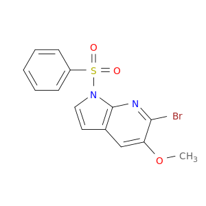 6-溴-5-甲氧基-1-(苯基磺酰基)-1H-吡咯,[2,3-B]吡啶