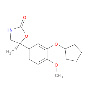 (5S)-5-[3-(环戊氧基)-4-甲氧基苯基]-5-甲基-2-恶唑烷酮