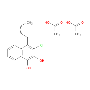 1,2-Naphthalenediol, 4-(2-butenyl)-3-chloro-, diacetate