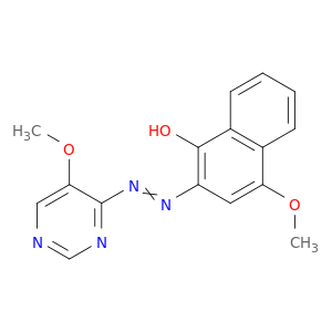 1-Naphthalenol, 4-methoxy-2-[(5-methoxy-4-pyrimidinyl)azo]-