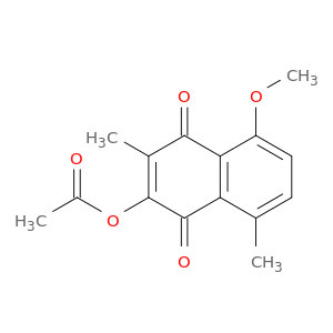 1,4-Naphthalenedione, 2-(acetyloxy)-5-methoxy-3,8-dimethyl-