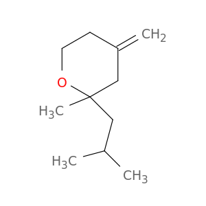 2H-Pyran, tetrahydro-2-methyl-4-methylene-2-(2-methylpropyl)-