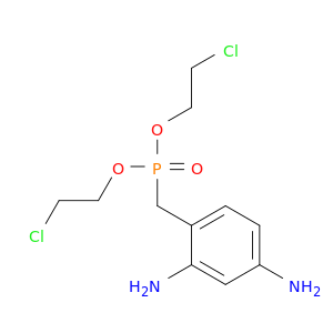 Phosphonic acid, [(2,4-diaminophenyl)methyl]-, bis(2-chloroethyl) ester