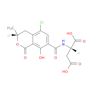 (2S)-2-[[(3R)-5-chloro-8-hydroxy-3-methyl-1-oxo-isochroman-7-carbonyl]amino]butanedioic acid