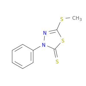 1,3,4-Thiadiazole-2(3H)-thione, 5-(methylthio)-3-phenyl-