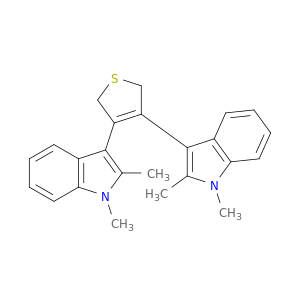 1H-Indole, 3,3'-(2,5-dihydro-3,4-thiophenediyl)bis[1,2-dimethyl-