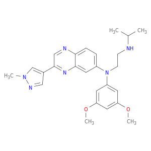 N1-(3,5-二甲氧基苯基)-N2-异丙基-N1-[3-(1-甲基-1H-吡唑-4-基)-6-喹喔啉基]-1,2-乙二胺