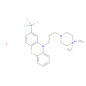 Piperazinium,1,1-dimethyl-4-[3-[2-(trifluoromethyl)-10H-phenothiazin-10-yl]propyl]-, iodide(1:1)