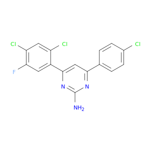 2-Pyrimidinamine, 4-(4-chlorophenyl)-6-(2,4-dichloro-5-fluorophenyl)-