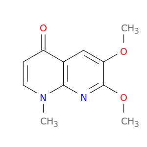 1,8-Naphthyridin-4(1H)-one, 6,7-dimethoxy-1-methyl-